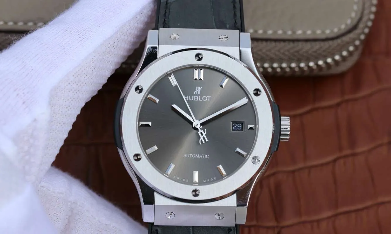 Hublot Classic Fusion 511.NX.7071.LR JJ Factory 1:1 Best Edition Replica Watch Leather Strap